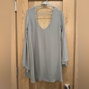 Show Me Your MuMu Elegant Gray Blouse